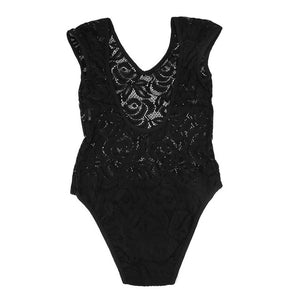 Sexy Lace Translucent One-piece Swimsuit